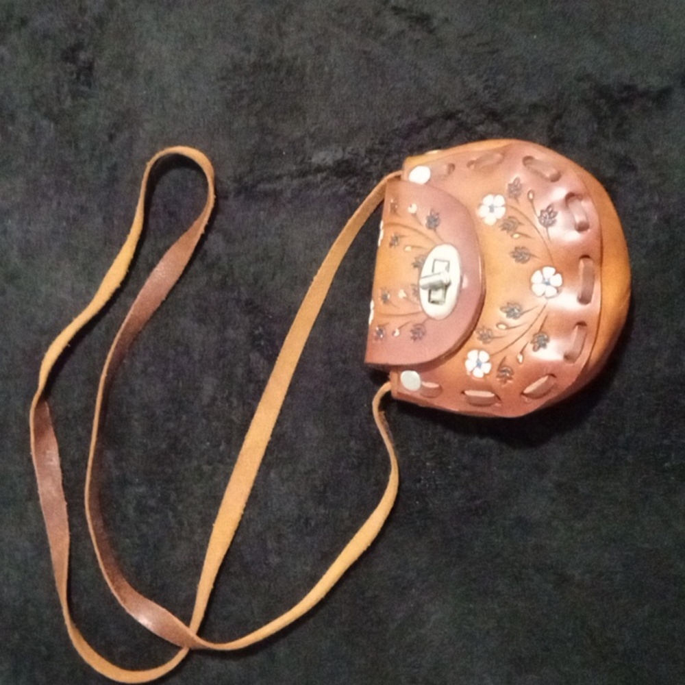 Mexico Genuine Leather coin purse/crossbody/shoulder small